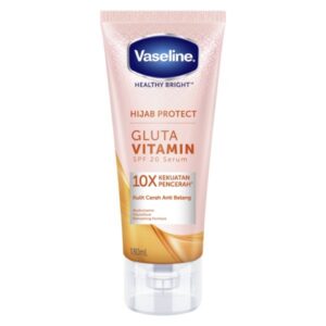 VASELINE HEALTHY BRIGHT HIJAB PROTECT GLUTA VITAMIN SPF 20 BOD SERUM 180ml فازلين هيلثي برايت سيروم الحماية والترطيب