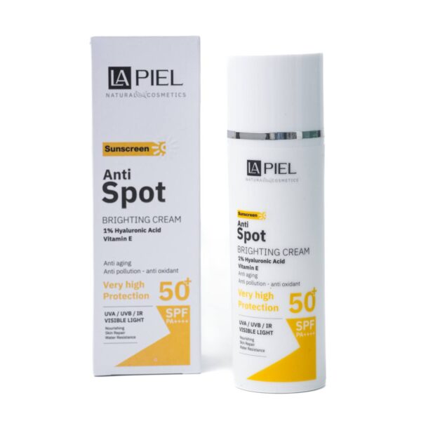LA PIEL anti spot brighting cream spf50+ واقي شمس كريمي للبشرة الجافة والحساسة