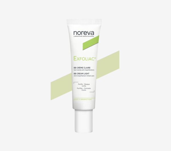 NOREVA EXFOLIAC BB-Cream Tinted anti-blemish treatment Claire light نوريفا كريم BB ملون مضاد للعيوب