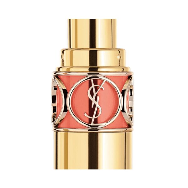 Yves Saint Laurent ROUGE VOLUPTÉ SHINE Lipstick 74 CORAIL IN CRAZE واي اس ال احمر شفاه لامع