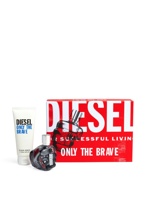 DIESEL Only The Brave Homme Eau de Toilette Spray 50ml Shower Gel 100ml ديزل سيت عطر أونلي ذا بريف هوم أو دو تواليت