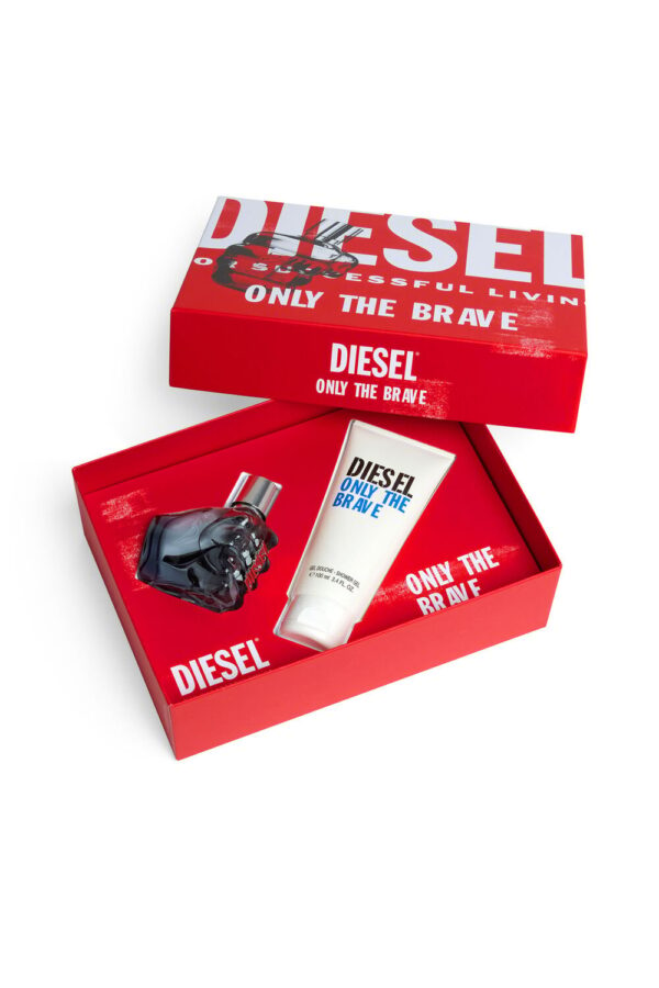 DIESEL Only The Brave Homme Eau de Toilette Spray 50ml Shower Gel 100ml ديزل سيت عطر أونلي ذا بريف هوم أو دو تواليت