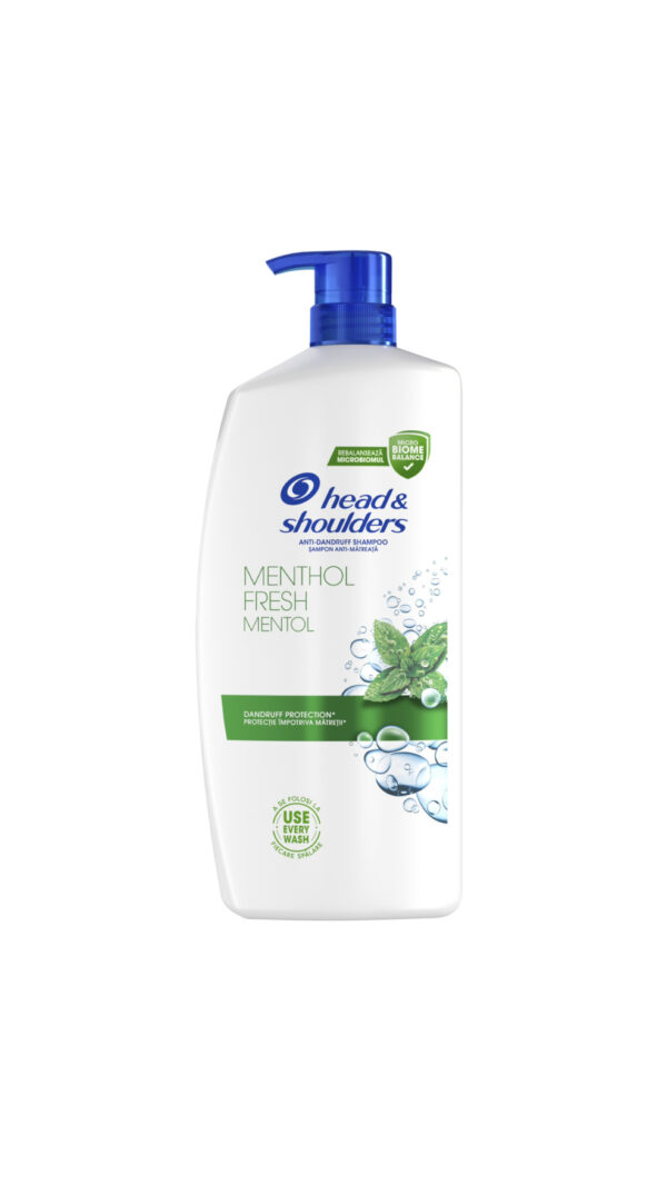 Head & Shoulders Anti-dandruff shampoo Menthol Fresh, For all hair types, 900 ml شامبو مضاد للقشرة