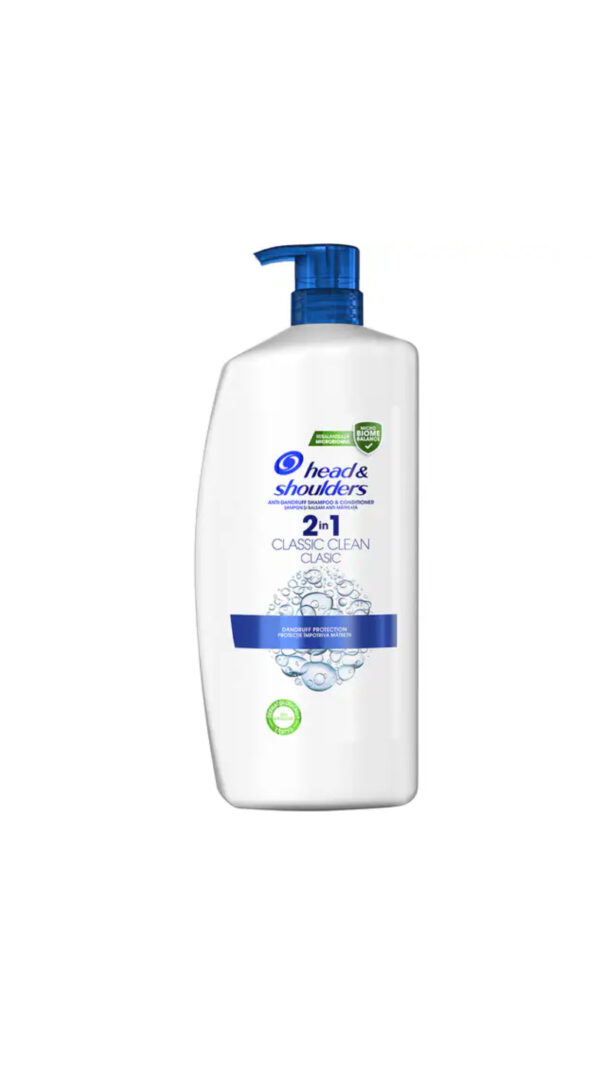 Head & Shoulders ‏Sampon anti-matreata 2 in1 Classic Clean pompa 900 ml شامبو منظف لفروة الرأس