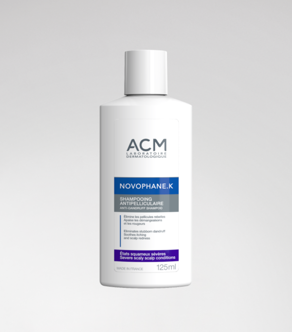 ACM NOVOPHANE K SHAMPOO- SEVERE DANDRUFF 125ml اي سي أم شامبو مضاد للقشرة