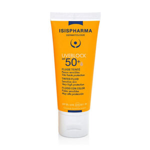 ISISPHARMA UVEBLOCK SPF50+ FLUIDE TINTED  اسس فارما واقي حماية من الشمس ملون