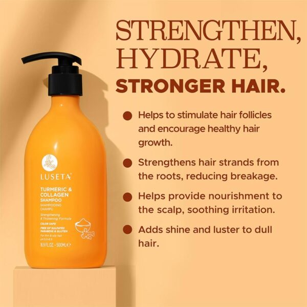 Luseta Hair Growth Shampoo with Turmeric & Collagen شامبو لوسيتا لنمو الشعر بالكركم والكولاجين