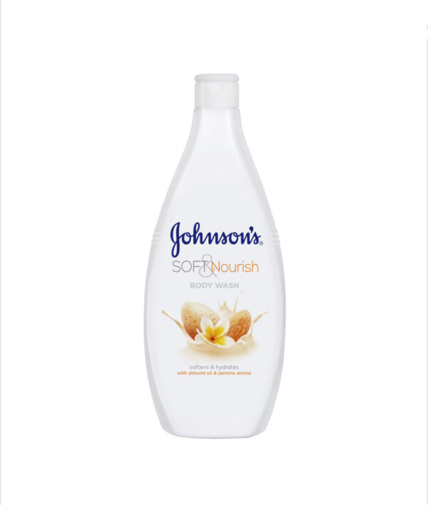 Shower gel with almond oil and jasmine aroma JOHNSON'S® Soft & Nourish, 750ml جل استحمام برائحة زيت اللوز والياسمين جونسون