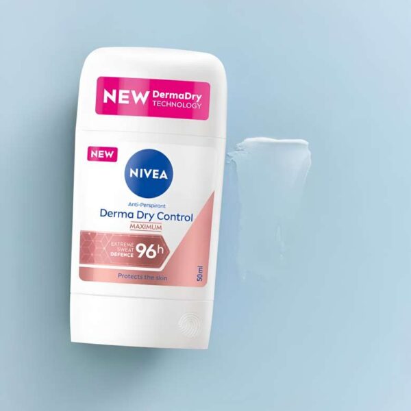 NIVEA Derma Dry Control Maximum Anti- Perspirant Stick 96h Protection For Men & Women نيفيا مزيل تعرق ستك للرجال والنساء