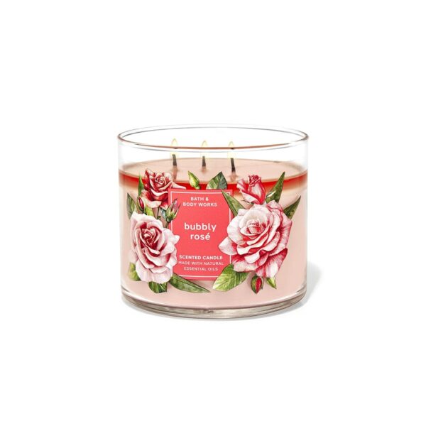 Bath & Body Works Bubbly Rose Candle باث اند بادي شمعة معطرة