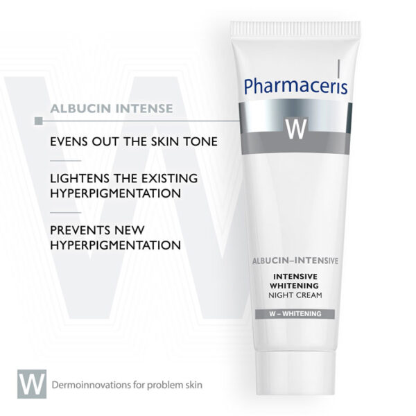 Pharmaceris W INTENSIVE SKIN LIGHTENING NIGHT CREAM فارماسيريس دبليو تفتيح البشرة المكثف كريم الليل