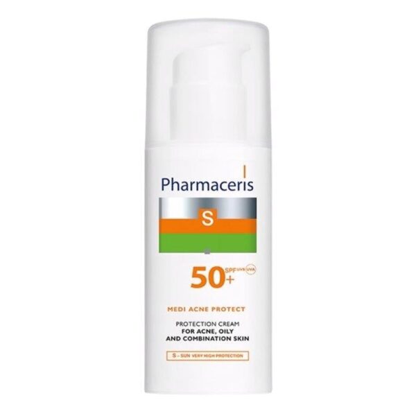 PHARMACERIS S ACNE OILY AND COMBINATION SKIN SPF50+ واقي حماية من الشمس للبشرة الدهنية المعرضة للحبوب والمختلطة