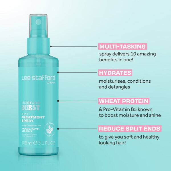 LEE STAFFORD Moisture Burst Hydrating 10-in-1 Treatment Spray بخاخ علاجي مرطب 10 في 1