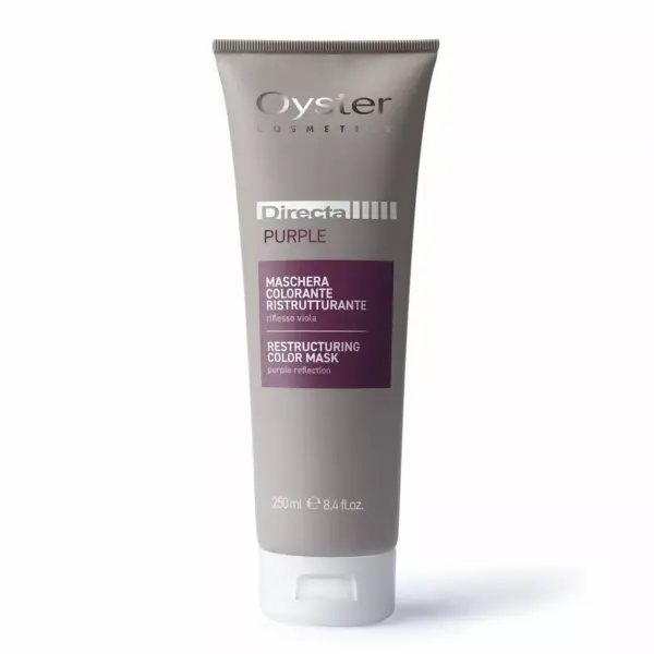 Oyster Directa Scarlet Restructuring Dye Mask - PURPLE - 250 ml قناع صبغة أويستر دايركتا سكارليت لإعادة هيكلة الشعر - توحيد اللون