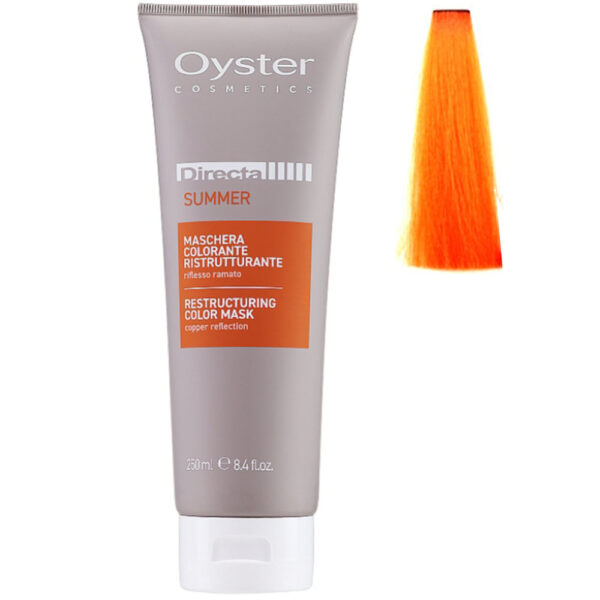 Oyster Directa Scarlet Restructuring Dye Mask - PURPLE - 250 ml قناع صبغة أويستر دايركتا سكارليت لإعادة هيكلة الشعر - توحيد اللون