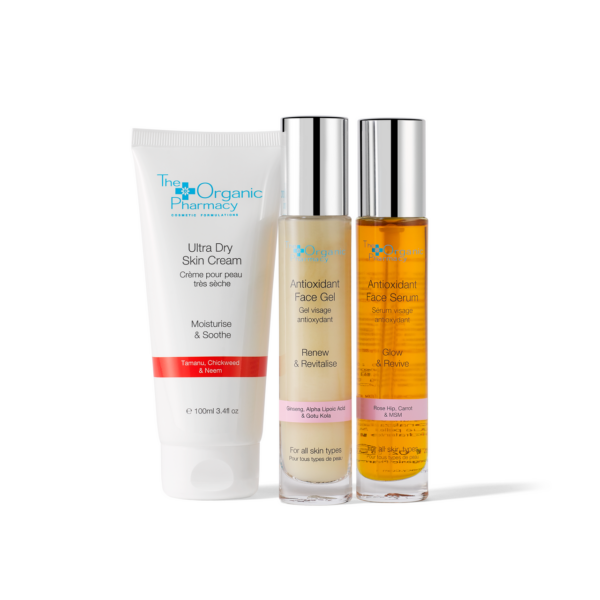 THE ORGANIC PHARMACY MOISTURISE AND GLOW SKINCARE KIT ذا أوركنك فارمسي مجموعة العناية بالبشرة