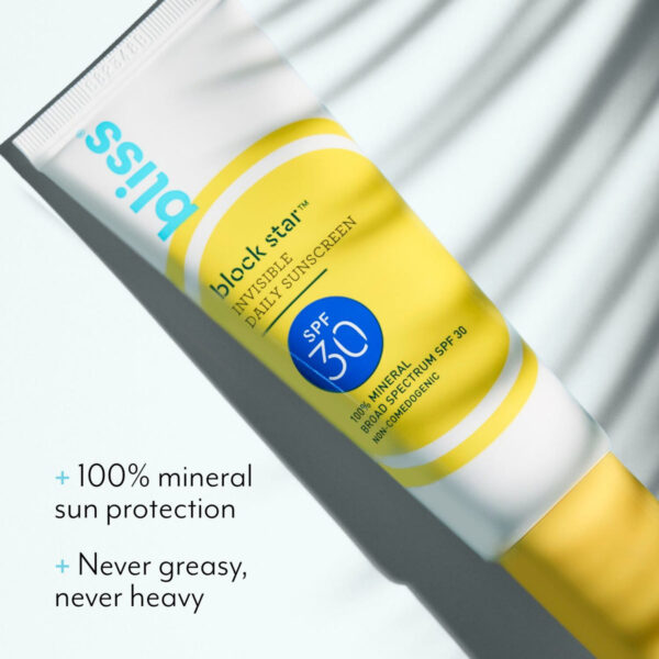 BLISS Block Star Daily Mineral SPF 30 BUY ONE GET ONE 1+1بلز بلوك ستار ديلي مينيرال SPF 30 بعرض خاص 1+1 مجاناً