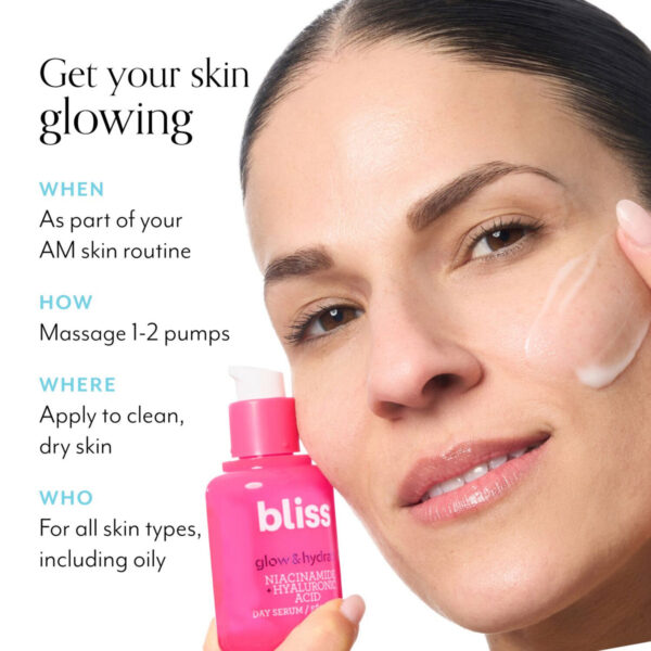 BLISS Glow & Hydrate Day Hyaluronic Serum 30ml كلير مصل الهيالورونيك النهاري المتوهج والمرطب