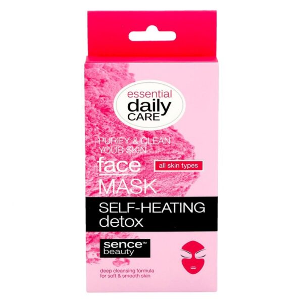 Sence Beauty Essential Daily Care Face Mask Self-Heating Detox سينس بيوتي قناع الوجه المنقي