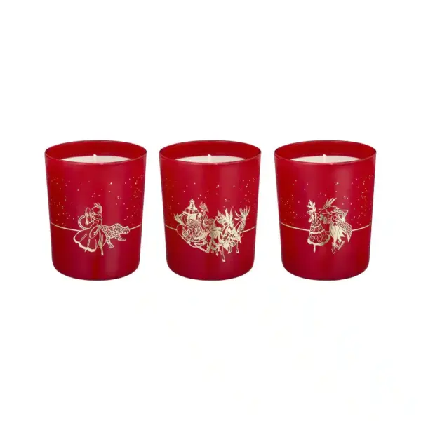 Parfums de Marly Parfums de Marly Festive Scented Candles Gift Set 3 x 75g ديمارلي مجموعة شموع معطرة