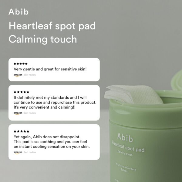 Abib Heartleaf Spot Pad Calming Touch 80 Pads أبيب بادات هارت ليف سبوت بلمسة مهدئة - Image 2