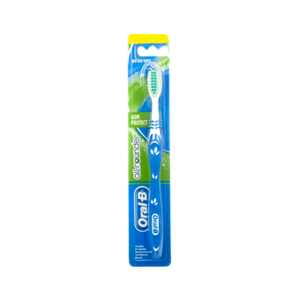 Oral B All Rounder Gum Protect Extra Soft Toothbrush فرشاة أسنان أورال بي أول راوندر لحماية اللثة فائقة النعومة