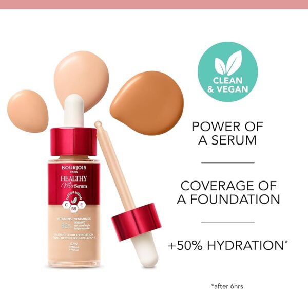 BOURJOIS HEALTHY MIX serum foundation makeup base برجواز سيروم فونديشن للبشرة