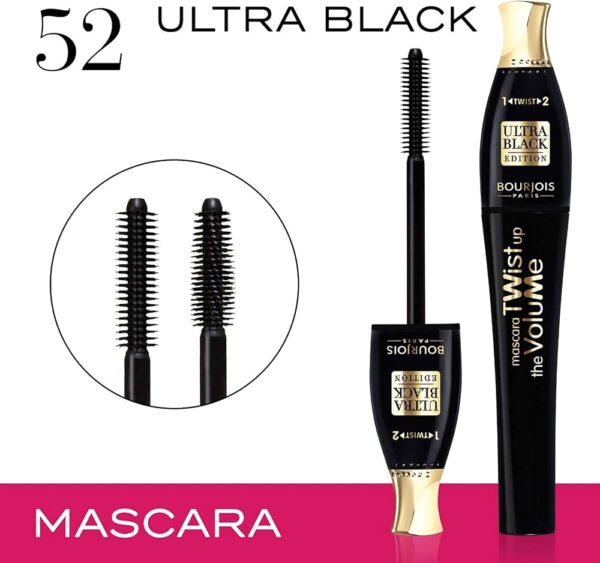 Bourjois Mascara Twist Up The Volume Ultra Black بورجوا ماسكارا بسواد فاحم