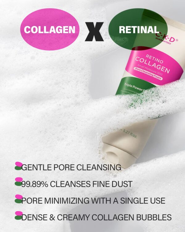 CKD Retino Collagen Small Molecule 300 Pore Cleansing Foam 150mL غسول رغوي بالكولاجين للبشرة