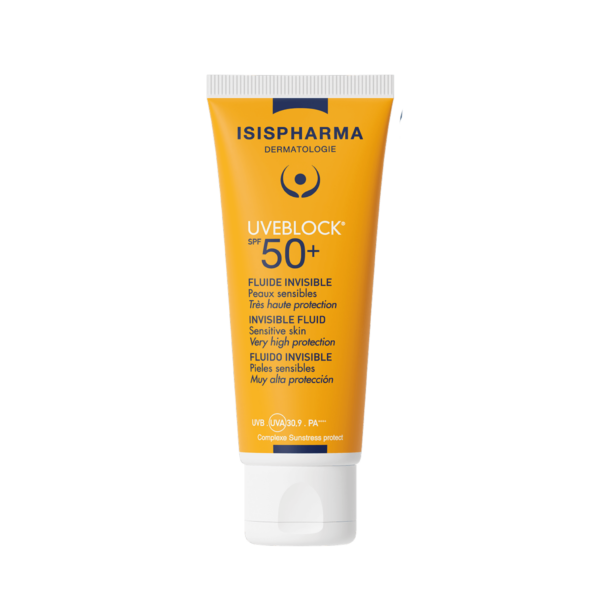 ISISPHARMA UVEBLOCK SPF50+ FLUIDE INVISIBLE اسس فارما واقي حماية من الشمس