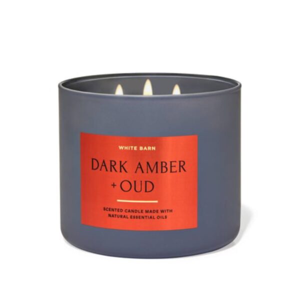 WHITE BARN DARK AMBER OUD CANDLE شمعة عود العنبر الداكن المعطرة