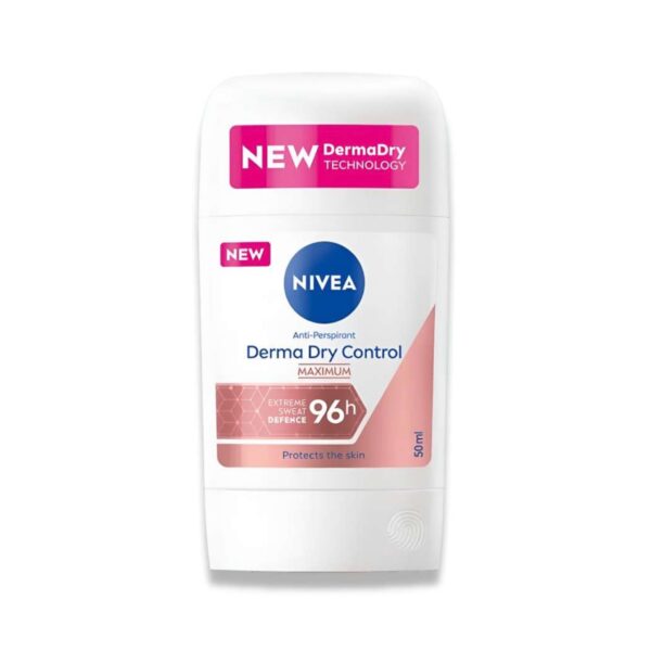 NIVEA Derma Dry Control Maximum Anti- Perspirant Stick 96h Protection For Men & Women نيفيا مزيل تعرق ستك للرجال والنساء