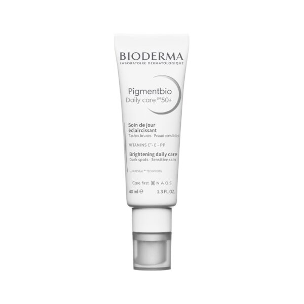 Bioderma Pigmentbio Daily Whitening Cream SPF50+ 40ml بيوديرما بيجمنتبيو كريم تفتيح للعناية اليومية بعامل حماية من الشمس 50+