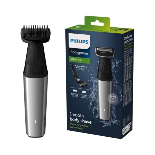 Philips Bodygroom Series 5000, Back attachment, Showerproof ماكينة العناية بالجسم من فيليبس المقاومة للماء