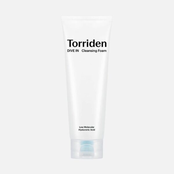 Torriden DIVE-IN Low Molecular Hyaluronic Acid Cleansing Foam توريدين رغوة التنظيف بحمض الهيالورونيك الجزيئي المنخفض