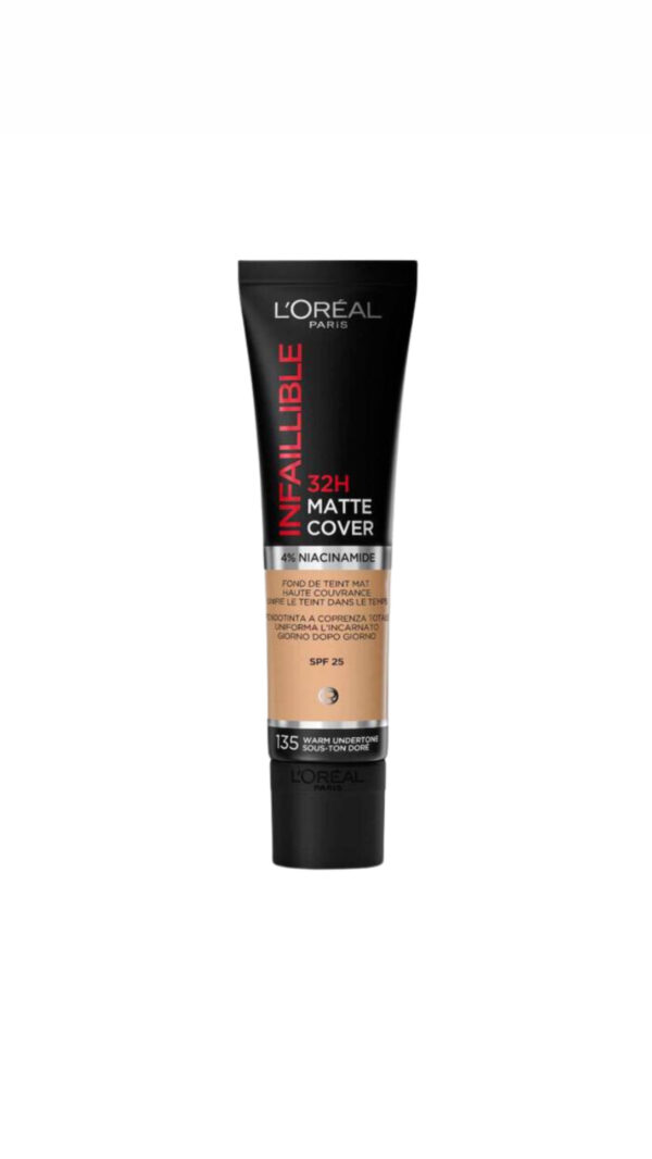 L’ORÉAL PARIS INFALLIBLE 32H Matte Cover Foundation لوريال باريس انفيلبل مات كوفر فونديشن