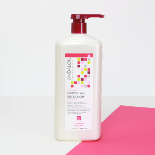 ANDALOU SENSITIVE 1000 ROSES SOOTHING SHOWER GEL BODY WASH أندلوا منظف للجسم