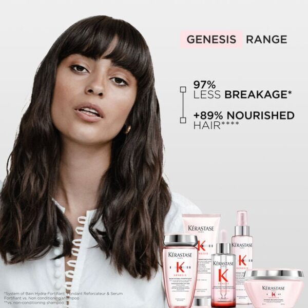 Kerastase Genesis Bain Nutri-Fortifiant Shampoo for Dry Hair 250ml كرستاس شامبو مضاد للتساقط للشعر الجاف