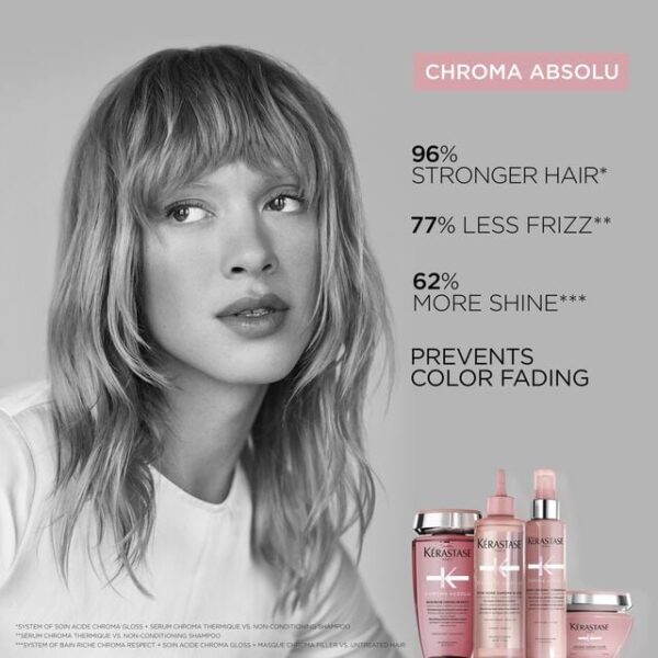 KERASTASE Chroma Absolu Thermique Heat Protecting Serum For Coloured Hair 150ml كرستاس واقي حرارة للشعر المصبوغ - Image 6