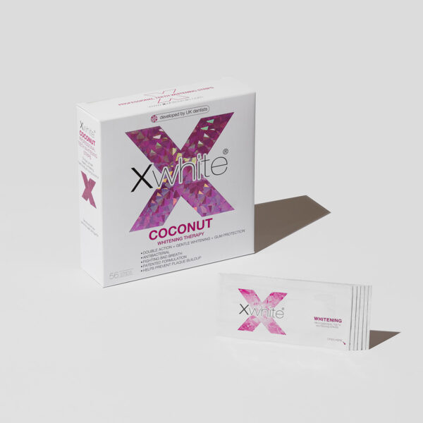 Xwhite® COCONUT WHITENING THERAPY Professional teeth whitening strips علاج تبييض جوز الهند شرائط تبييض الأسنان الاحترافية