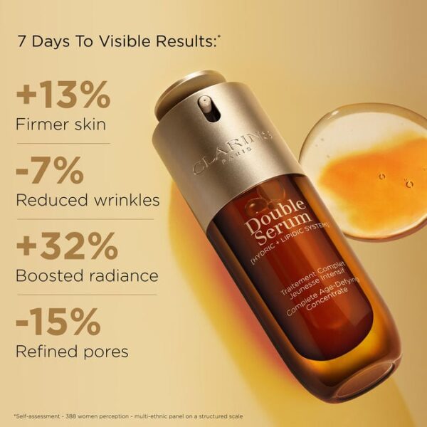 CLARINS DOUBLE SERUM NEW 2024 كلارنس سيرم مزدوج للبشرة بأصدار جديد