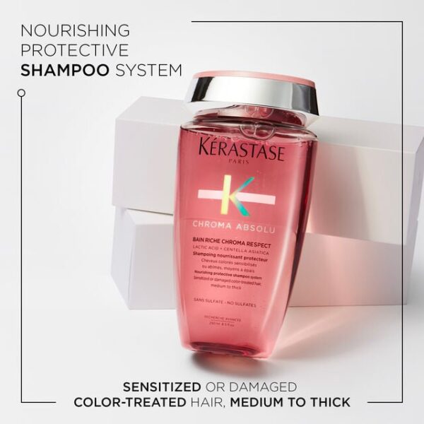 Kerastase Bain Riche Chroma Respect Colored Hair Shampoo 250ml كرستاس شامبو معالج للشعر المصبوغ