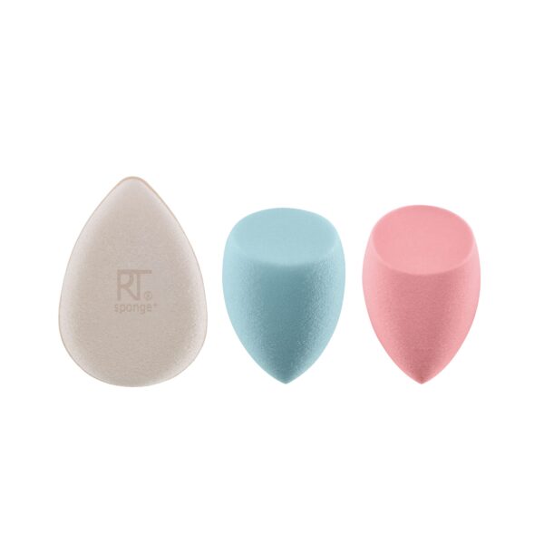 Real Techniques Sponge+ Beauty Makeup Blenders, kit ريل تكنيك كت الاسفنجات والعناية بالبشرة