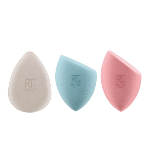 Real Techniques Sponge+ Beauty Makeup Blenders, kit ريل تكنيك كت الاسفنجات والعناية بالبشرة