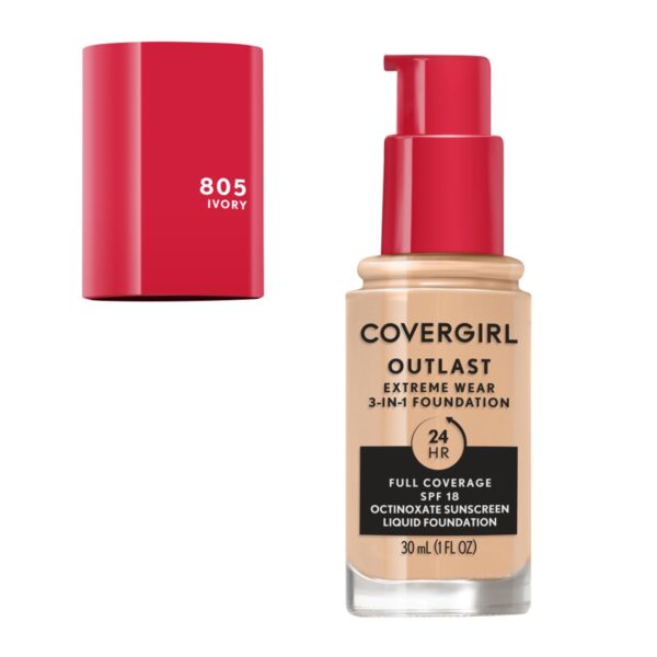 COVERGIRL Outlast Extreme Full Coverage Liquid Foundation كريم أساس سائل بتغطية كاملة