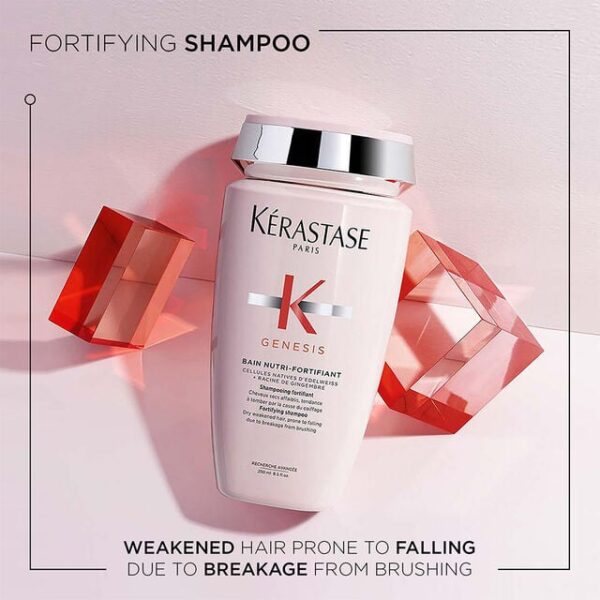 Kerastase Genesis Bain Nutri-Fortifiant Shampoo for Dry Hair 250ml كرستاس شامبو مضاد للتساقط للشعر الجاف