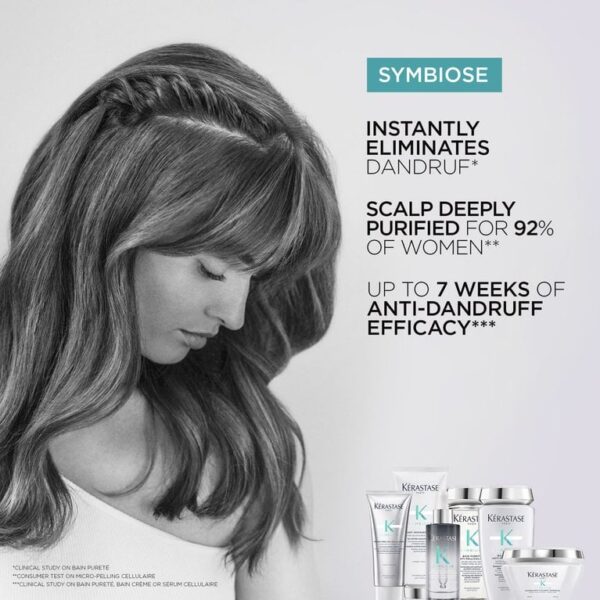 Kerastase Symbiose Bain Pureté Anti-Pelliculaire Purifying Anti-Dandruff Cellular Shampoo 250ml كرستاس شامبو منقي مضاد للقشرة للفروة الدهنية