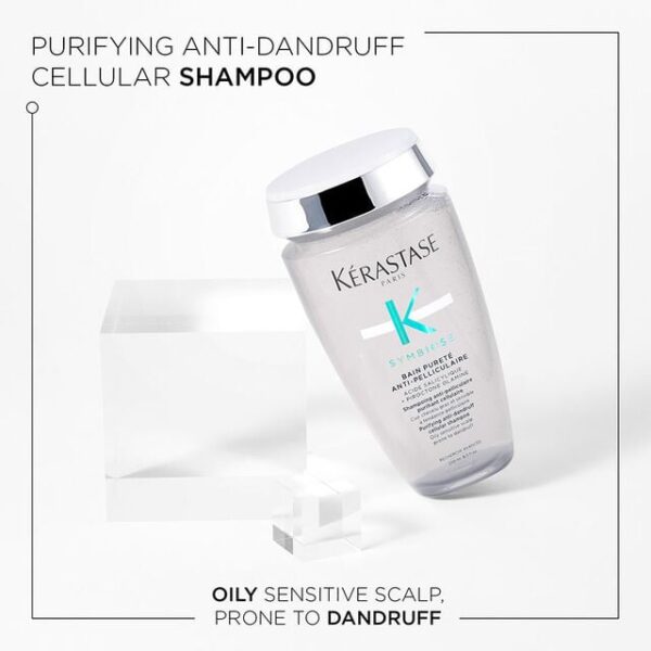 Kerastase Symbiose Bain Pureté Anti-Pelliculaire Purifying Anti-Dandruff Cellular Shampoo 250ml كرستاس شامبو منقي مضاد للقشرة للفروة الدهنية