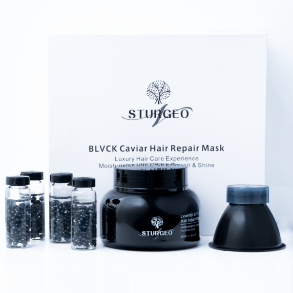 Sturgeon Essential Black Caviar Hair Repair Mask Luxury hair care ماسك اصلاح الشعر بالكافيار الاسود