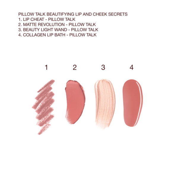 CHARLOTTE TILLBURY PILLOW TALK BEAUTIFYING LIP AND CHEEK SECRETS تشارلوت تيلبري سيت الشفاه